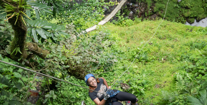 Zipline, Rappelling & Horseback Riding La Fortuna