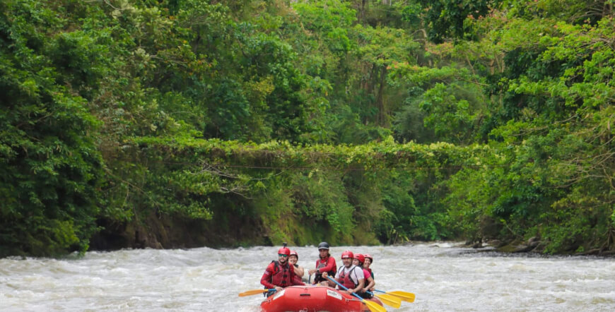 La Fortuna Water Adventure Combo: Canyoning + White Water Rafting in One Epic Day