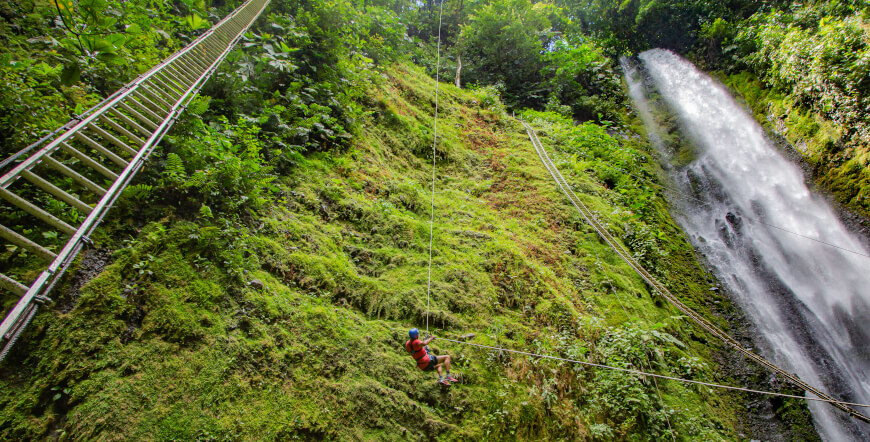 Zipline, Rappelling & Horseback Riding La Fortuna