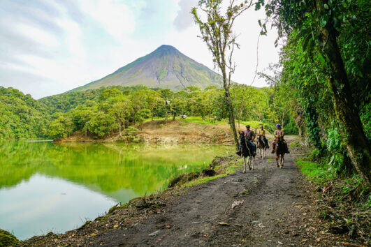 Horseback to the volcano