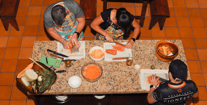Cooking and Salsa Dance Lesson
